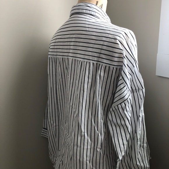 Park Curated Striped Oversized Shirt - Picture 3 of 4